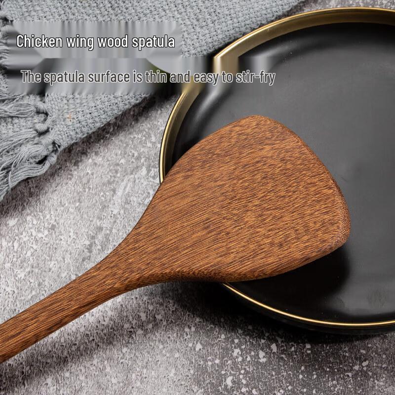 Camellia Long-Handle Wooden Cooking Spatula