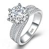 New 925 Sterling Silver Ring 5A Zircon Luxury High Quality for Women Men Wedding Fine Jewelry Accessories Party Gift Fashions