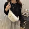 Half Moon Waist Bags Corduroy Running Belt Bags Large Capacity New Fashion Women'S Chest Bag Crossbody Bag