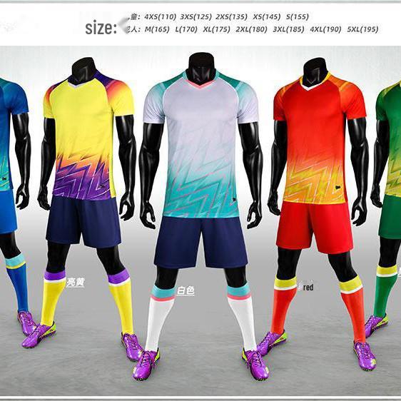Men's Quick-Dry Football Jersey Set with Number Print for Adults and Kids