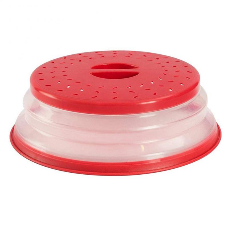 

Нагревательный Складной Удобный Прочный Многоцелевой Популярный Экологичный Высококачественный Крышка для микроволновой печи Необходимые принадлежности для приготовления пищи Маслостойкий красный