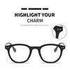 2pcs Trendy  Oval Computer Glasses Frames Women Vintage Clear Blue Light Blocking Eyeglasses Men Rivets Optical Frame Unisex