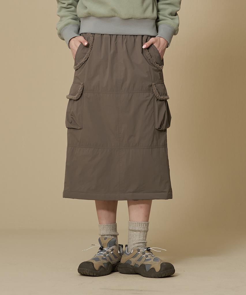 Bbc Earth W Teddy Pocket Skirt_Grey
