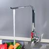 TLXT Matte Black Square Kitchen Sink Faucet