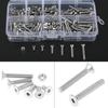 260 stücke M3 304 Edelstahl Innensechskant Flachkopfschraube Schrauben Muttern Kit Mit Box