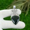 Mothers Day Deal Bloodstone Stone Handmade Root Chakra Bezel Pendant 925 Silver