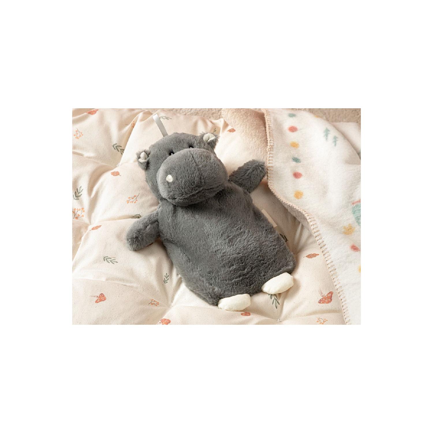 

Дитяча сумка для гарячої води Hippo Plush 750 мл сіра