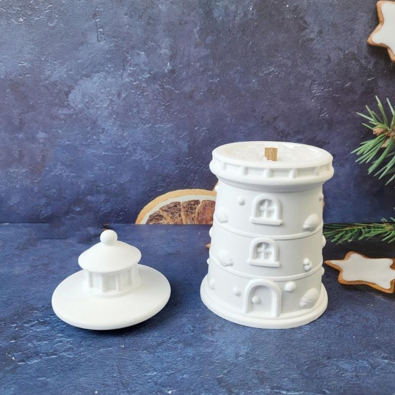 Silicone Lighthouse Jar Mould To Create Unique Resin Jewelry Boxes And Home Decoration Items