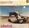 LP Record BLA BARTK GYRGY SNDOR SDWEST  Piano Concerto N 1 Rhapsody For Pi PL11350 VOX 1960 France Classical Used