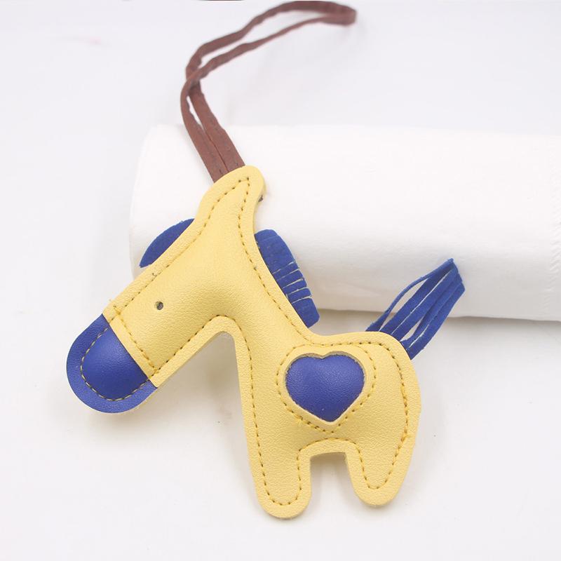 

Hanging Rope Keychain Small Donkey Backpack Decoration Pendant Leather Keyring Cute Fashion Bag Charm Accessories Jewelry Gift A2
