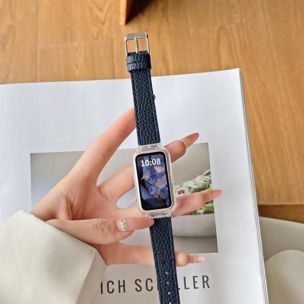 Soft Leather Strap Needle Buckle Type Strap Accessories New Watch Case for Huawei Band 9/8/NFC