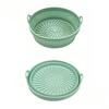 Reusable Silicone Fryer - Round Foldable Baking Liner for Fryer and Oven