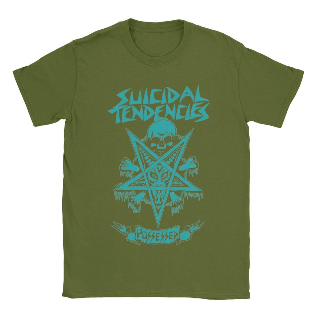Suicidal Tendencies T-Shirts Men Novelty Cotton Tees Round Collar Short Sleeve T Shirts Gift Idea Clothing