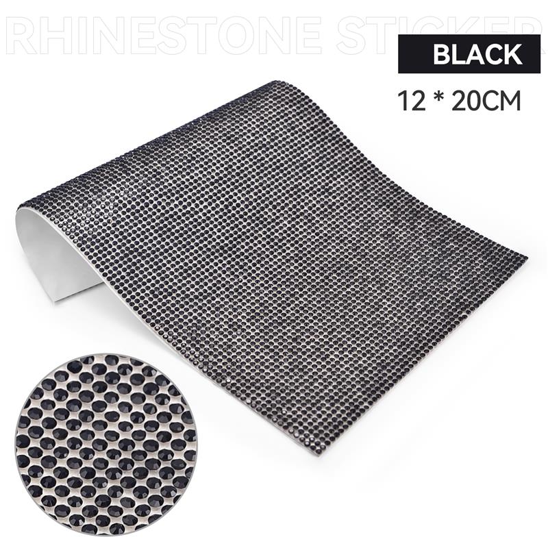 Self Adhesive Rhinestone Sticker Tape DIY Decoration 12x20cm Diamond Sticker For Arts Crafts DIY Car Phone Clothes Decoration
