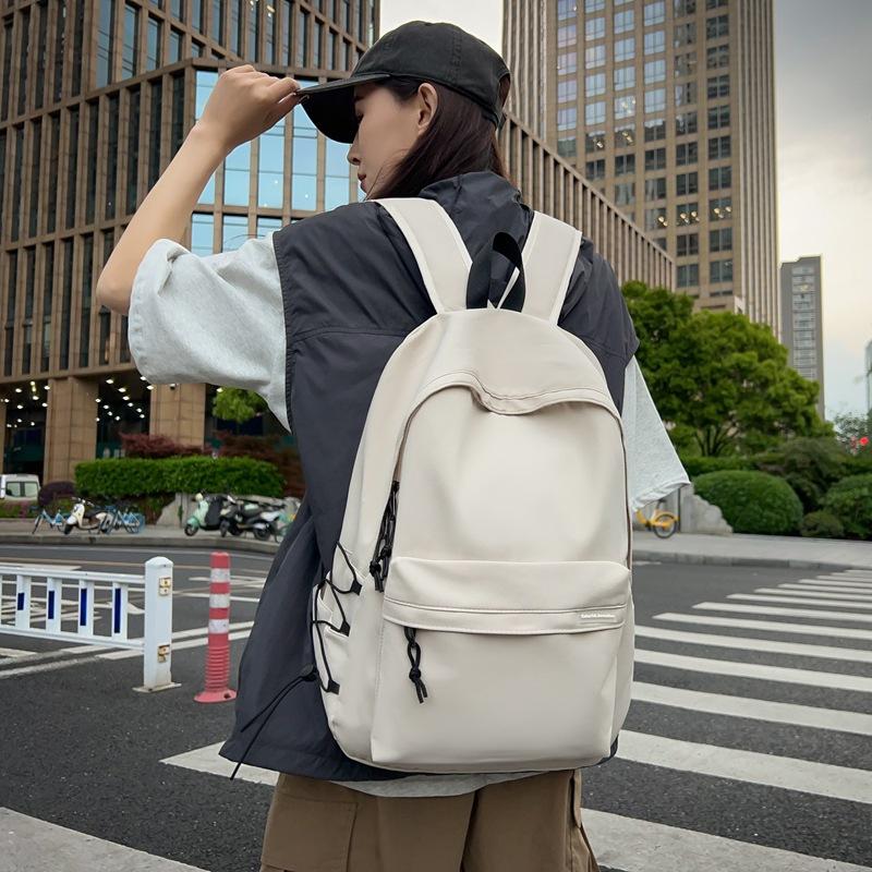 Schoolbag Backpack Men's Simple Junior High School Student Elementary School Student Large Capacity Travel Backpack Female College Student