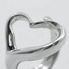 TIFFANY&Co. Open heart Ring Elsa Peretti Silver925 #6.0(US Size) heart 4.9g Women Used