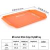 Frosted Rectangular Plastic Serving Tray