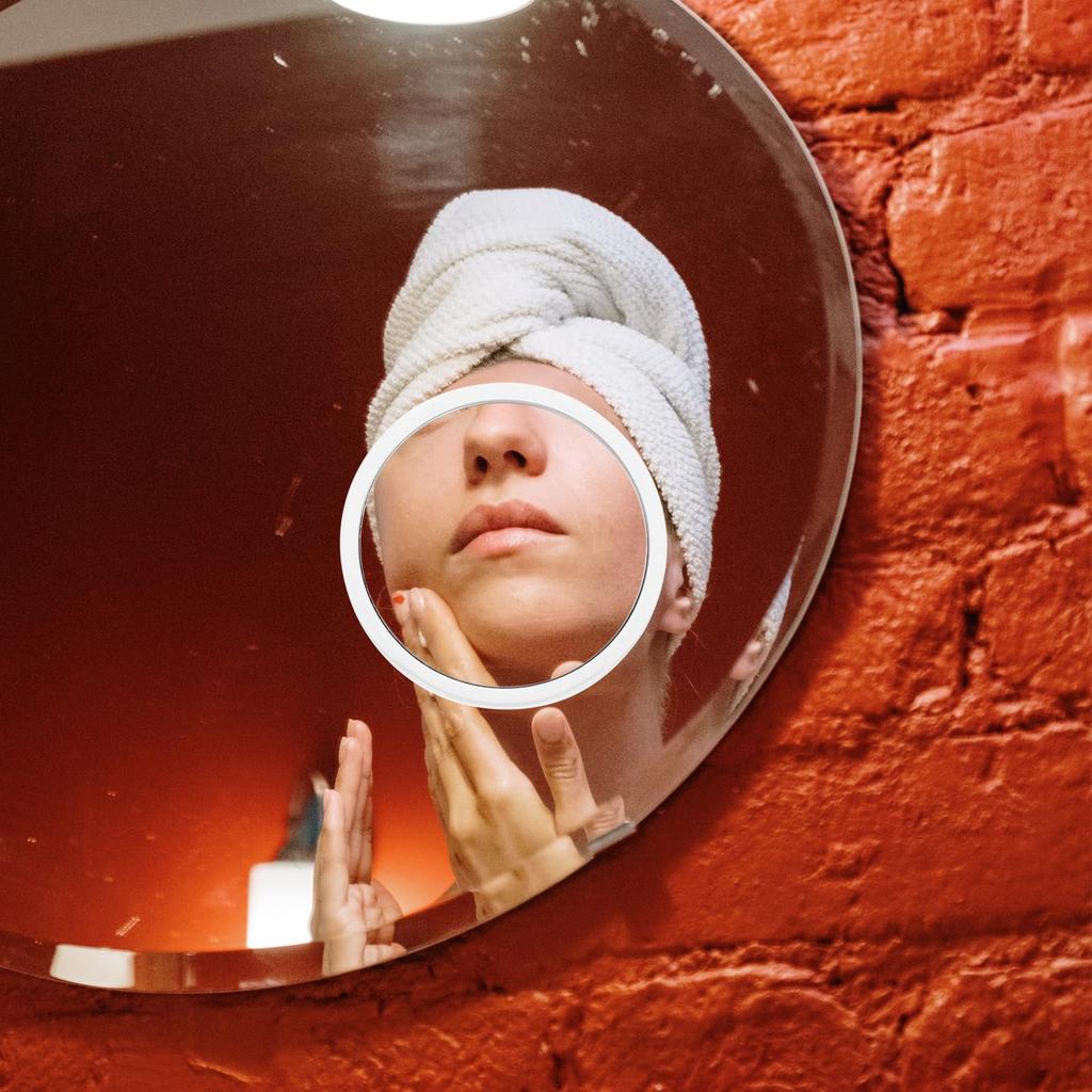 Beaupretty 10x Magnifying Mirror with Suction Cup for and Cosmetic Applications Makeup, Shower, Shaving,