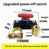 Car Battery Disconnect Isolator Cut Off Switch 12V 24V Universal Battery Terminal Anti-Leakage Switch Battery Disconnect Switch