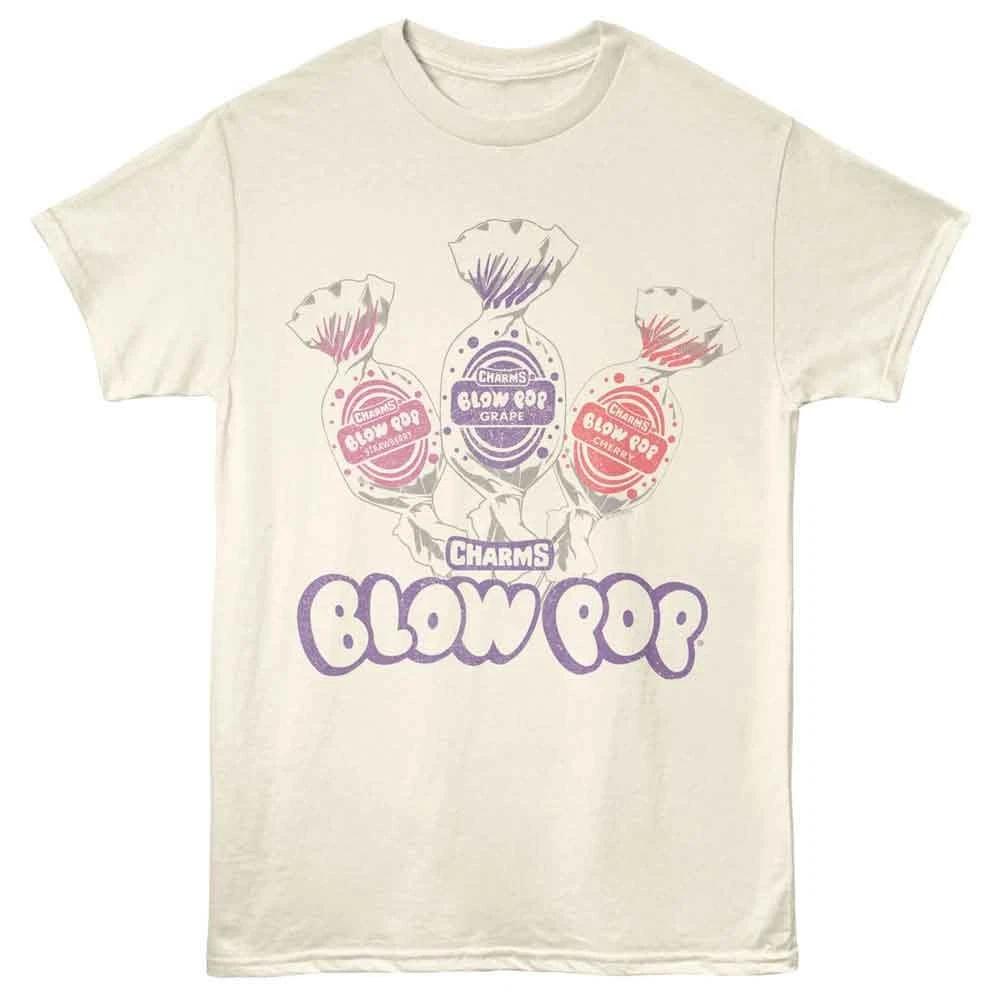 Tootsie Roll - Blow Pop Flavors -  Unisex Short Sleeve Children s T-shirt - Natural 130