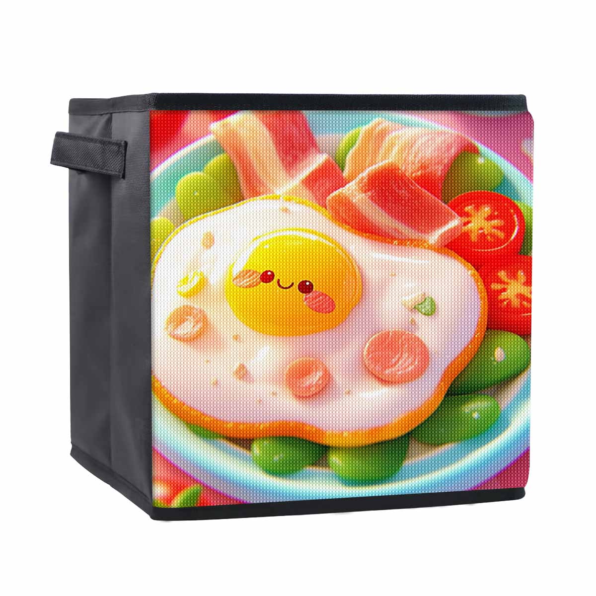 

Cute Poached Eggs 5D Diamond Painting Storage Basket Full Round Drill Mosaic Diamond Embroidery Cross Stitch Kits Home Decor Home Decor 25cmx25cm