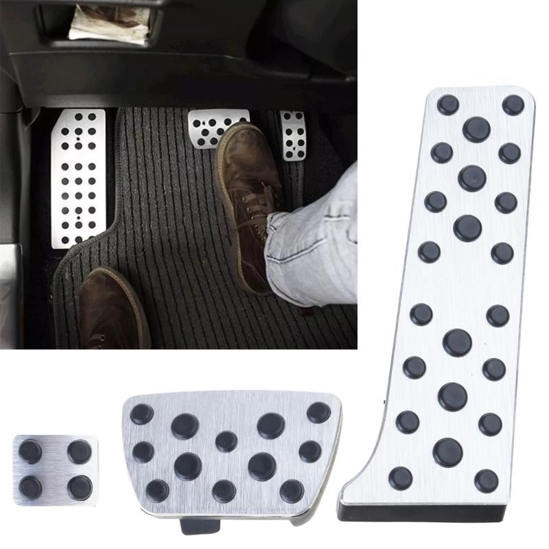 3Pcs Auto Brake Pedal Non-Drilling Cover Footrest Pad for Lander 2020-2022ES/LS 2020-2022