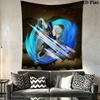 Dynamic Anime Wall Tapestry Tapestry Wallmounted Background Cloth Wall Covering Decoration Christmas Gift Background Wall Hanging Cloth