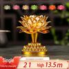 LED Seven-Colored Lotus Buddha Lamp - Rechargeable Guanyin Offering Light