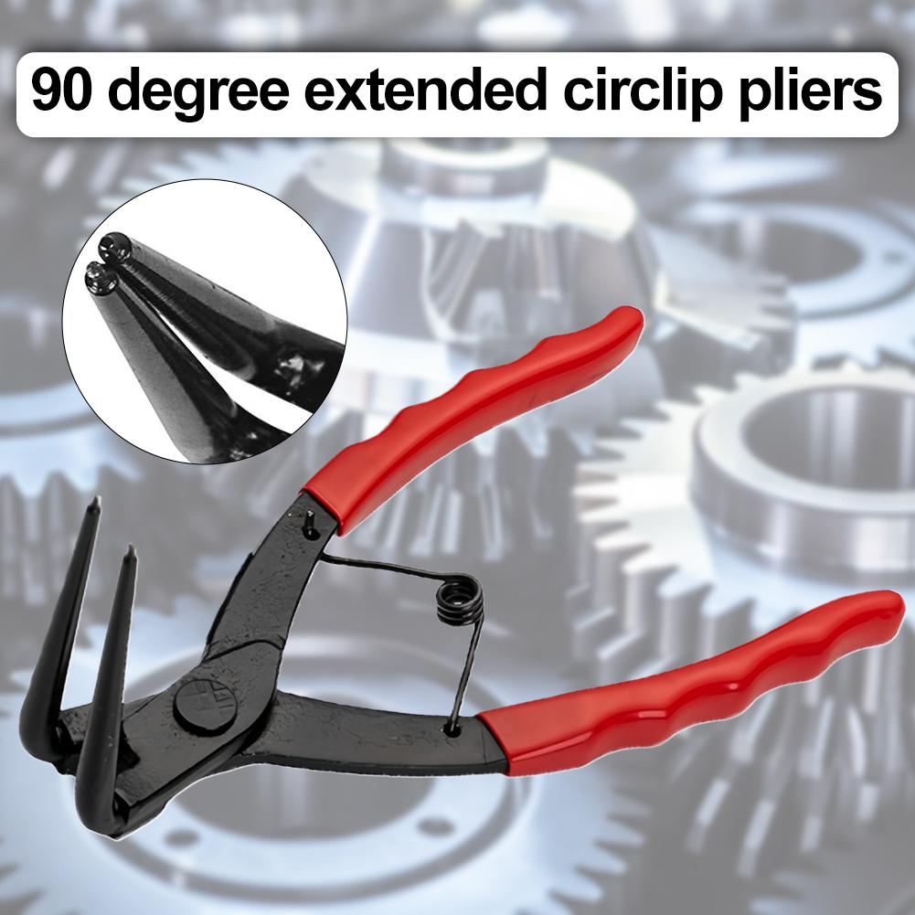 1 Stück 90/180 Grad Biegezange Lange Nase Gebogen Hochbelastbar Zylinder Innenring Entferner Sprengringzange Werkstattwerkzeuge