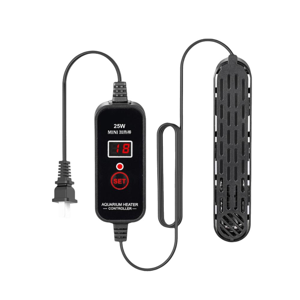 15-34°C Akwariowy Grzałka Zanurzeniowa Regulowana Mini Grzałka Akwariowa Grzałka do Akwarium dla Żółwi Akwarium