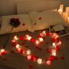 520 LED Rose String Lights, Simulated Foam Flowers, Valentine's Day Wedding Decoration