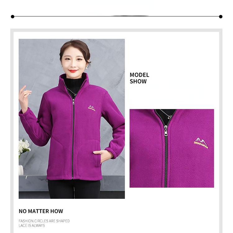 Palton de primăvară și toamnă 2023 pentru femei Hanorac din lână caldă pentru mama, toamnă și iarnă.