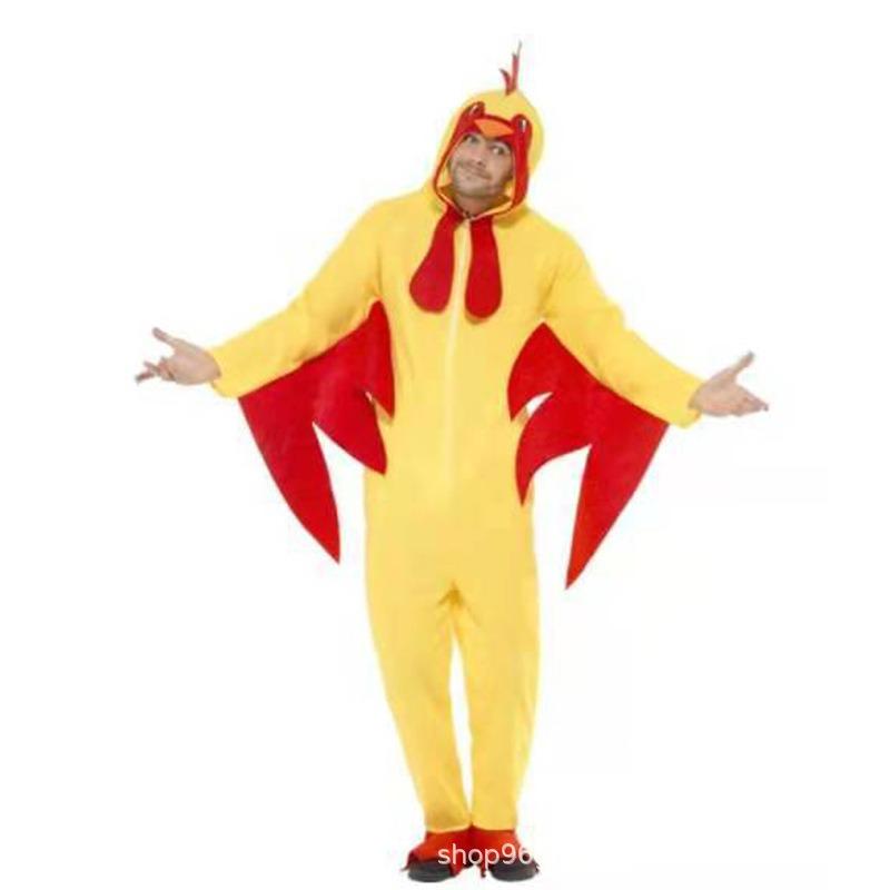Halloween rooster one-piece set, doll costume, big rooster and hen