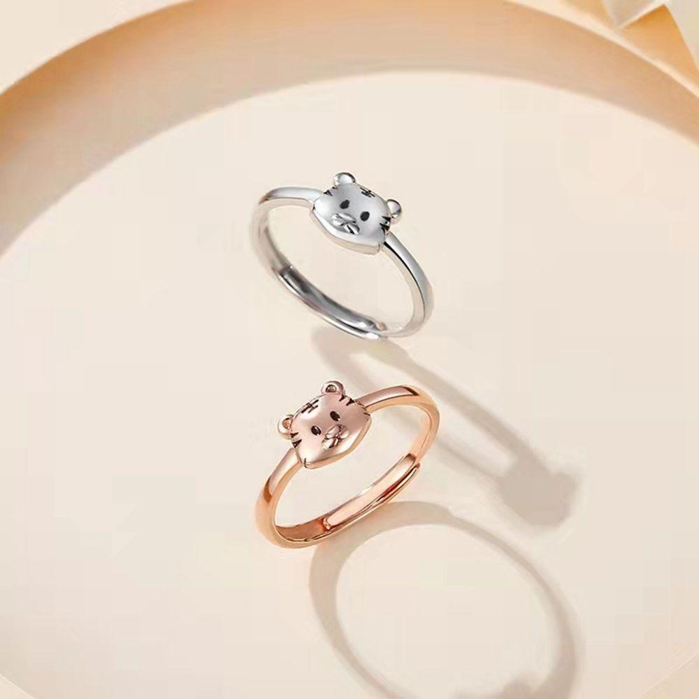 Creative Tiger Rings Ladies Classic Vintage Fashionable Stylish Adjustable Open Rings Jewelry Gathering Party Event Anniversary Present GiftVintage
