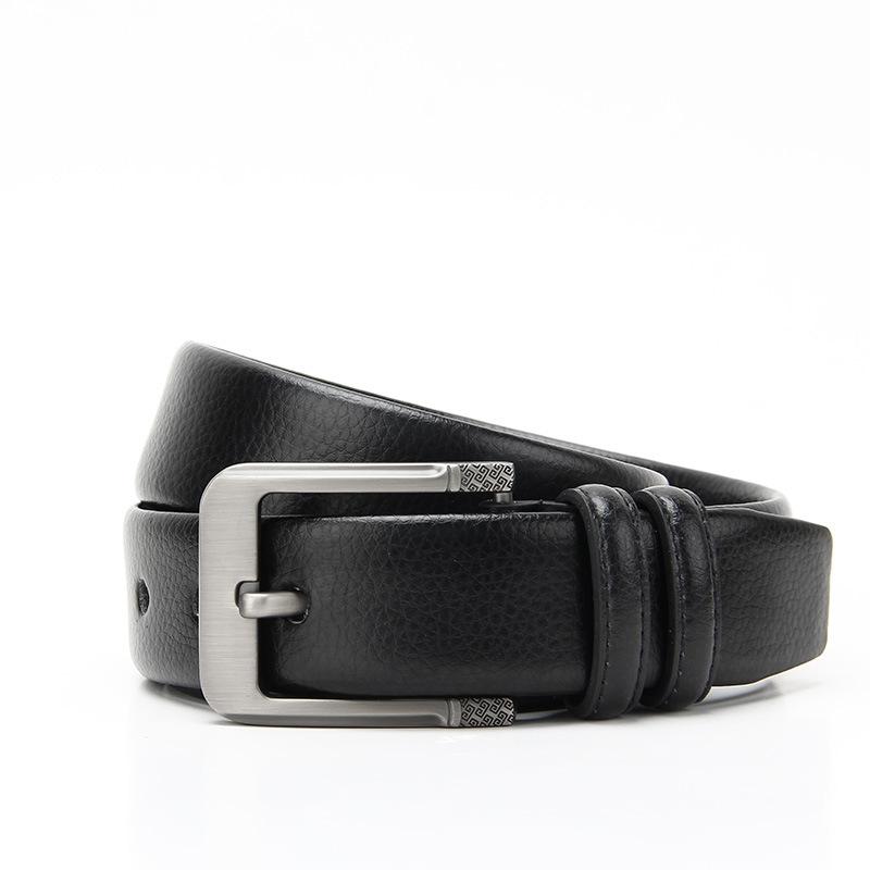 

Ремень из микрофибры с пряжкой-штифтом для мужчин Универсальный повседневный ремень из коровьей кожи для мужчин Ремень для мужчин 110-130CM