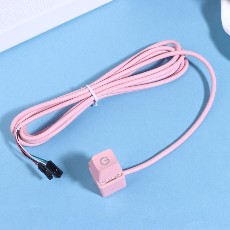 2M Desktop PC Power Switch Extension Cable External On Off Button Simple Power Management for Desktop Computers in Offices and Study Rooms