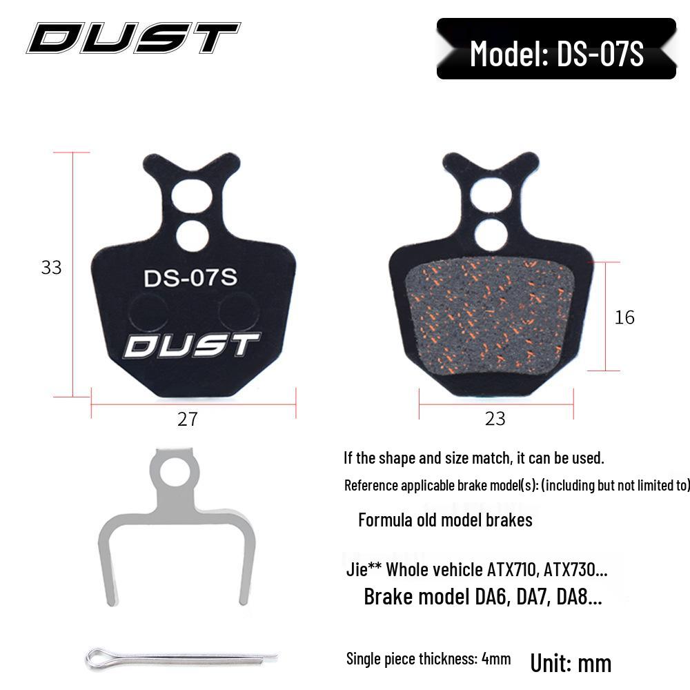 DUST Semi-Metallic Resin Disc Brake Pads for M446 E3 M355 Mountain Bikes