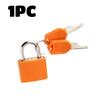 6Pcs Suitcase Lock Small Strong Padlock With 2 Key Travel Tiny Suitcase Anti-Theft Lock Drawer Diary Colored Plastic Case Lock