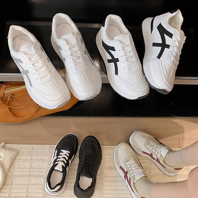 Modische Neue Bequeme Verschleißfeste Rutschfeste Damen Schuhe Frühling und Herbst Elegant Runde Spitze Sport- und Freizeitschuhe