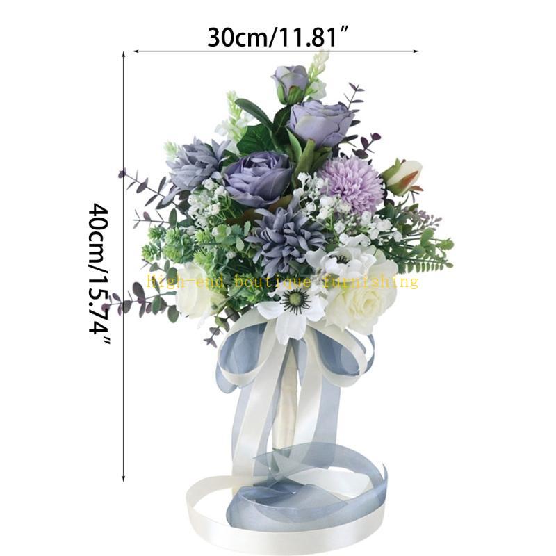  Artificial Flower Wedding Bouquets Romantic Bride Holding Bouquets Decoration