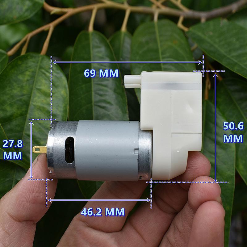 

S395D6 High Suction Dc12V-24V 5L-10L/Min Large Flow Mini 395 Vacuum Air Negative Pressure Pump Diy Packer Machine Metering Pump 1PCS