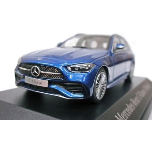 HERPA 1/43 Scale Diecast Model Car Mercedes-Benz C-Class (S206) KOMBI Station Wagon 2021 (Blue)
