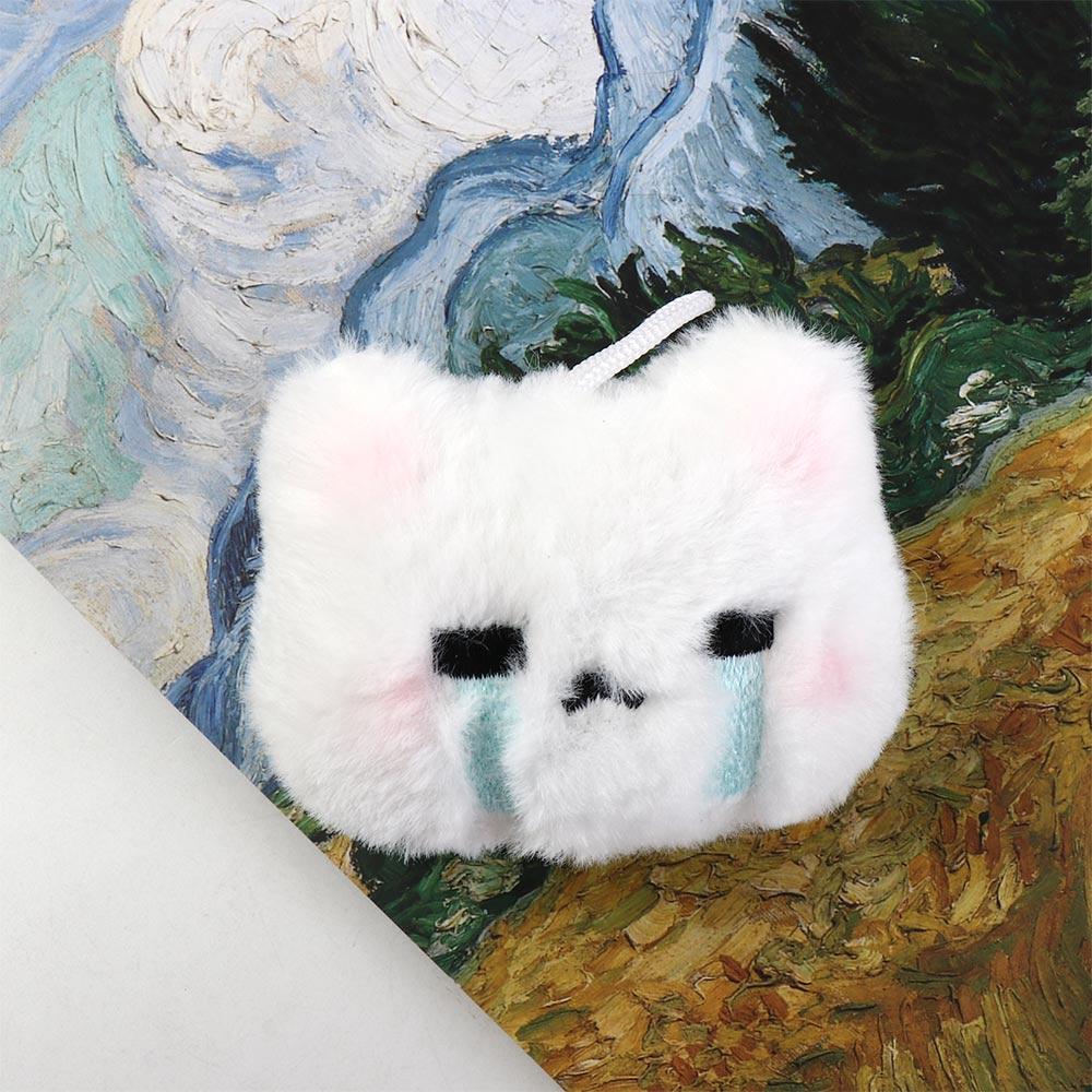 Crying Bunny Blush Angry Rabbit Plush Pendant Cartoon Rabbit Bag Pendant Kid Girl Boy