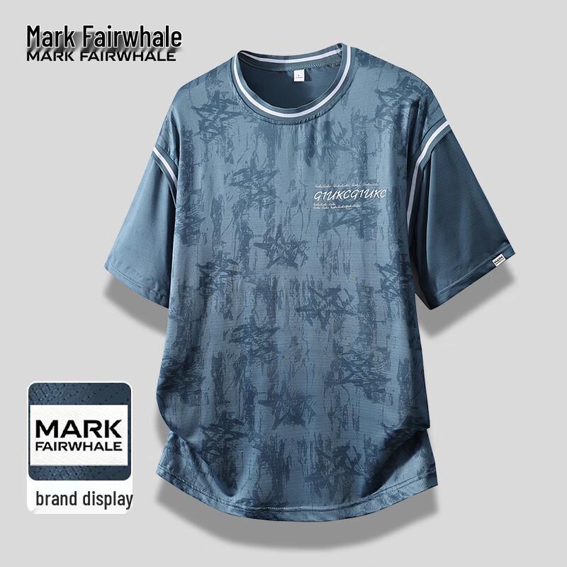 Мужской спортивный комплект MARK FAIRWHALE из ледяного шелка, быстросохнущий XL