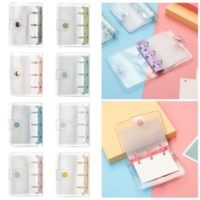Mini 3-hole Diary Book File Folder Loose-leaf Refill Notebook Cover Inner Pages Rings Binder