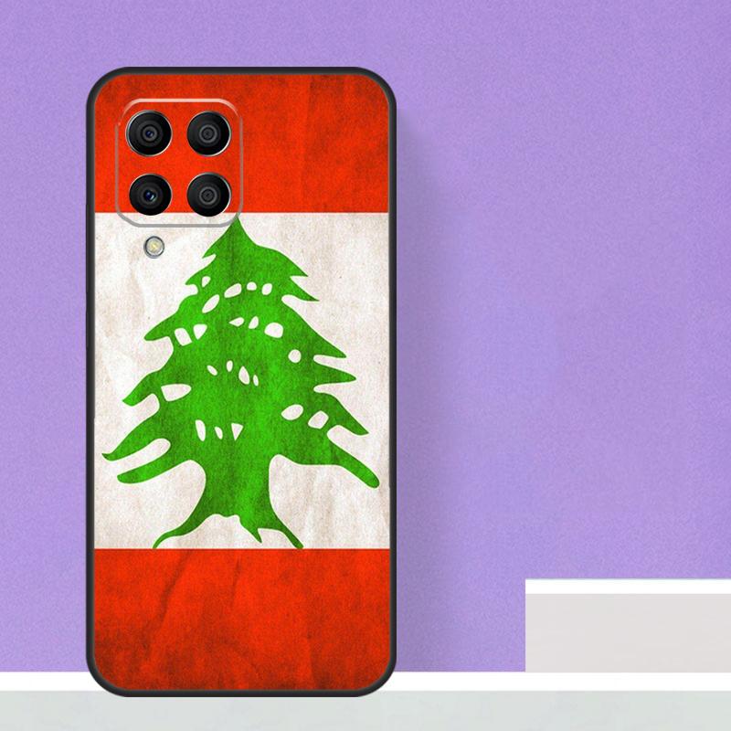 Libanon Flagge Karte Für Samsung Galaxy M13 M33 M53 M12 M32 M52 M14 M34 M54 M20 M51 M21 M30s M31s M15 m55 Fall