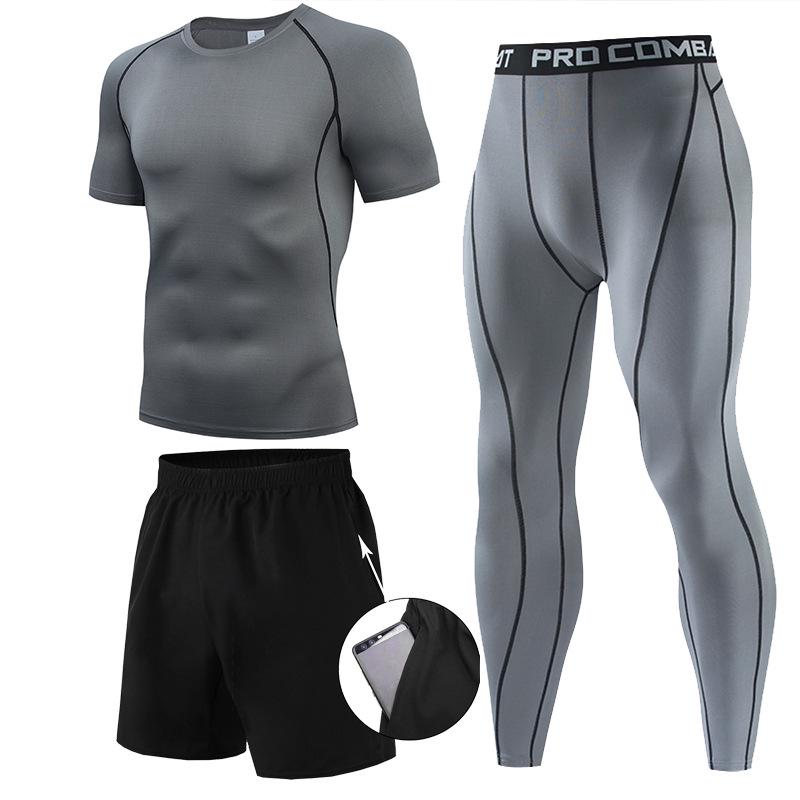 Men's Quick-Dry Summer Running Suit: Sportswear, Basketball Uniform, Shorts, Tights
