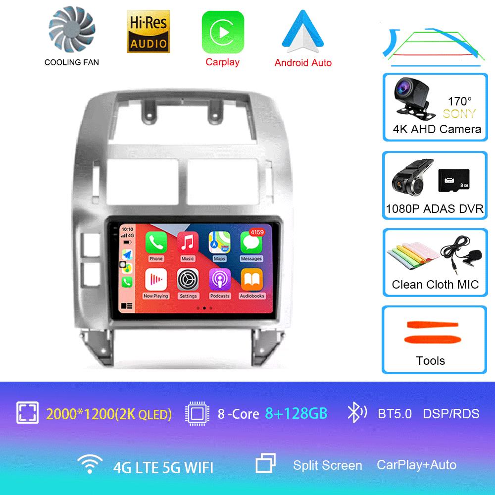 Android 14 For Volkswagen Polo Mk4 IV 4 2001 - 2009 Car Radio Video Player Navigation Stereo GPS No 2din 2 Din Dvd