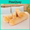 Plush Bread Bear Long Pillow With Soft Short Plush For Bed Couch Decor
