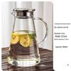 ZISIZ Heat-Resistant Glass Cold Water Pitcher